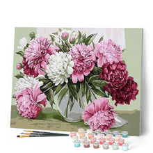 Carica l'immagine nel visualizzatore di Gallery, Dipingere con i numeri - Belle Peonie In Vaso Trasparente Figured'Art