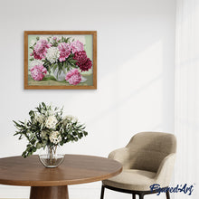 Carica l'immagine nel visualizzatore di Gallery, Dipingere con i numeri - Belle Peonie In Vaso Trasparente
