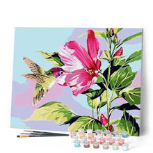 Carica l'immagine nel visualizzatore di Gallery, Dipingere con i numeri - Piccolo Colibrì Tra I Fiori Figured'Art