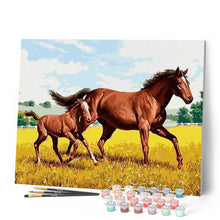 Carica l'immagine nel visualizzatore di Gallery, Dipingere con i numeri - Cavallo E Puledro Nel Campo Figured'Art