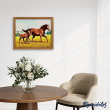 Carica l'immagine nel visualizzatore di Gallery, Dipingere con i numeri - Cavallo E Puledro Nel Campo