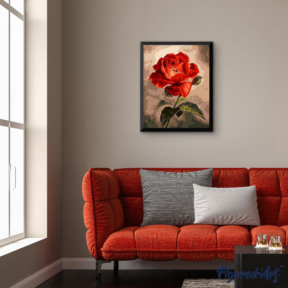 Quadro su tela Pianta di fiori di bambù 100x50 cm