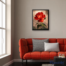 Carica l'immagine nel visualizzatore di Gallery, Dipingere con i numeri - Bella rosa rossa