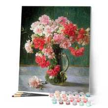 Carica l'immagine nel visualizzatore di Gallery, Dipingere con i numeri - Bouquet di garofani Figured'Art