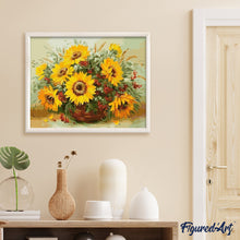 Carica l'immagine nel visualizzatore di Gallery, Dipingere con i numeri - Girasoli E Fiori