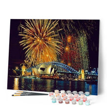Carica l'immagine nel visualizzatore di Gallery, Dipingere con i numeri - Fuochi D'Artificio A Sydney Figured'Art