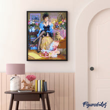 Carica l'immagine nel visualizzatore di Gallery, Dipingere con i numeri - Cortigiana E Il Suo Cane