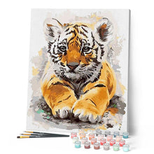 Carica l'immagine nel visualizzatore di Gallery, Dipingere con i numeri - Cucciolo di tigre Figured'Art