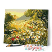 Carica l'immagine nel visualizzatore di Gallery, Dipingere con i numeri - Campo di margherite sotto al sole Figured'Art
