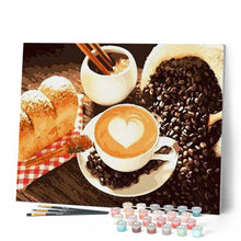 Carica l'immagine nel visualizzatore di Gallery, Dipingere con i numeri - Caffè e brioche Figured'Art