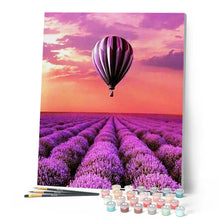 Carica l'immagine nel visualizzatore di Gallery, Dipingere con i numeri - Mongolfiera sui campi di lavanda Figured'Art