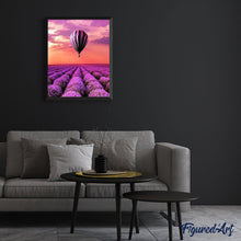 Carica l'immagine nel visualizzatore di Gallery, Dipingere con i numeri - Mongolfiera sui campi di lavanda