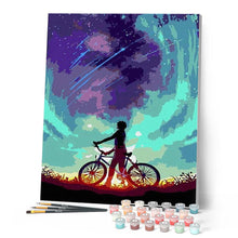 Carica l'immagine nel visualizzatore di Gallery, Dipingere con i numeri - In bici sotto le stelle Figured'Art