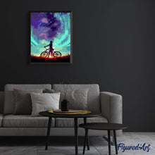Carica l'immagine nel visualizzatore di Gallery, Dipingere con i numeri - In bici sotto le stelle