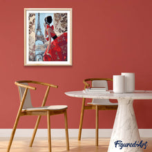 Carica l'immagine nel visualizzatore di Gallery, Dipingere con i numeri - Bella Donna E Torre Eiffel