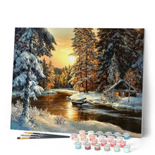 Carica l'immagine nel visualizzatore di Gallery, Dipingere con i numeri - Foresta Al Tramonto Figured'Art