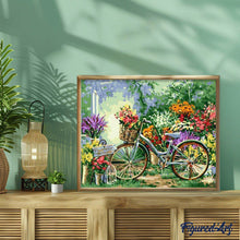Carica l'immagine nel visualizzatore di Gallery, Dipingere con i numeri - Fiori E Biciclette