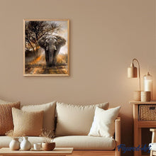 Carica l'immagine nel visualizzatore di Gallery, Dipingere con i numeri - Elefante solitario