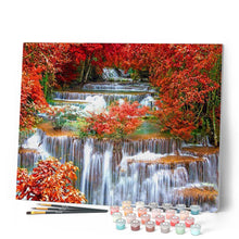 Carica l'immagine nel visualizzatore di Gallery, Dipingere con i numeri - Cascata in autunno Figured'Art