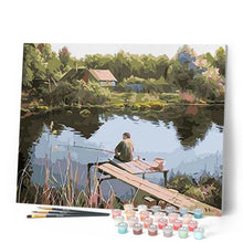 Carica l'immagine nel visualizzatore di Gallery, Dipingere con i numeri - Pescatore Sul Fiume Figured'Art