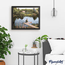 Carica l'immagine nel visualizzatore di Gallery, Dipingere con i numeri - Pescatore Sul Fiume