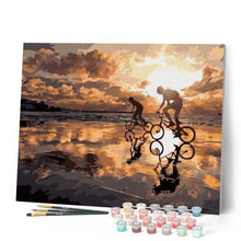 Carica l'immagine nel visualizzatore di Gallery, Dipingere con i numeri - In Bicicletta Al Tramonto Figured'Art
