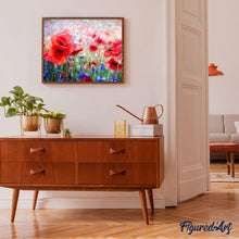 Carica l'immagine nel visualizzatore di Gallery, Dipingere con i numeri - Papaveri e fiori viola