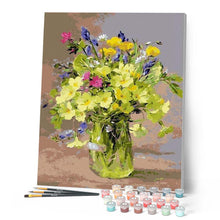 Carica l'immagine nel visualizzatore di Gallery, Dipingere con i numeri - Mazzo di fiori gialli Figured'Art