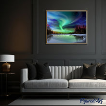 Carica l'immagine nel visualizzatore di Gallery, Dipingere con i numeri - Aurora boreale