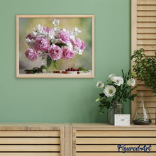 Carica l'immagine nel visualizzatore di Gallery, Dipingere con i numeri - Peonie E Ciliegie