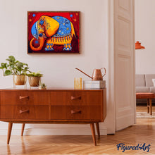 Carica l'immagine nel visualizzatore di Gallery, Dipingere con i numeri - Elefante Pronto Per La Cerimonia