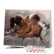 Carica l'immagine nel visualizzatore di Gallery, Dipingere con i numeri - Felicità Di Madre Con Bambino Figured'Art