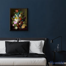Carica l'immagine nel visualizzatore di Gallery, Dipingere con i numeri - Jan Frans van Dael - Vaso di fiori, grappoli d'uva e pesche