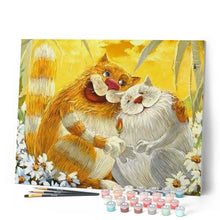 Carica l'immagine nel visualizzatore di Gallery, Dipingere con i numeri - Due Gatti Amanti Figured'Art
