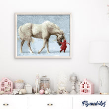 Carica l'immagine nel visualizzatore di Gallery, Dipingere con i numeri - Cavallo Nella Neve
