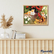 Carica l'immagine nel visualizzatore di Gallery, Dipingere con i numeri - Fiori E Gattini