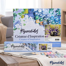 Carica l'immagine nel visualizzatore di Gallery, Dipingere con i numeri - Fiori Viola E Margherite