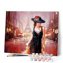 Carica l'immagine nel visualizzatore di Gallery, Dipingere con i numeri - Donna Per Le Strade Di Parigi Figured'Art
