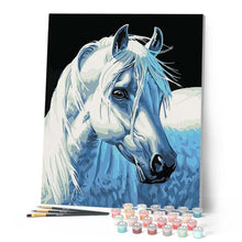 Carica l'immagine nel visualizzatore di Gallery, Dipingere con i numeri - Testa Di Cavallo Bianco Figured'Art