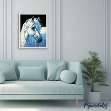 Carica l'immagine nel visualizzatore di Gallery, Dipingere con i numeri - Testa Di Cavallo Bianco