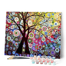 Carica l'immagine nel visualizzatore di Gallery, Dipingere con i numeri - Albero Effetto Vetro Colorato Figured'Art