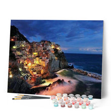 Carica l'immagine nel visualizzatore di Gallery, Dipingere con i numeri - Villaggio E Mare Figured'Art