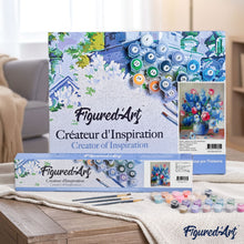 Carica l'immagine nel visualizzatore di Gallery, Dipingere con i numeri - Fiori Blu E Rossi