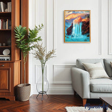 Carica l'immagine nel visualizzatore di Gallery, Dipingere con i numeri - Cascata E Cavalli