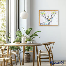 Carica l'immagine nel visualizzatore di Gallery, Dipingere con i numeri - Cervo Con Legno Colorato