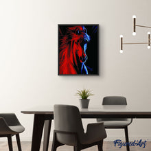 Carica l'immagine nel visualizzatore di Gallery, Dipingere con i numeri - Cavallo Rosso