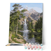 Carica l'immagine nel visualizzatore di Gallery, Dipingere con i numeri - Cascata Vicino Alla Montagna Figured'Art