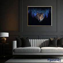 Carica l'immagine nel visualizzatore di Gallery, Dipingere con i numeri - Lupo Di Notte