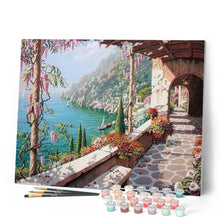 Carica l'immagine nel visualizzatore di Gallery, Dipingere con i numeri - Vista Mare Dal Patio Figured'Art