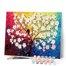 Carica l'immagine nel visualizzatore di Gallery, Dipingere con i numeri - Albero In Fiore E Uccelli In Primavera Figured'Art